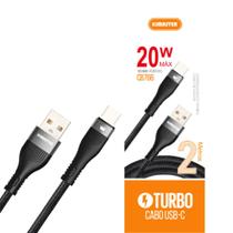 Cabo carregamento turbo 2m usb-c (android) preto cb766