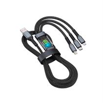 Cabo Carregamento Turbo 3 em 1 Usb 100w Tipo C Micro