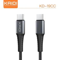 Cabo Carregamento Turbo PD 60W Tipo C para Tipo C Compatível Android e iPhones 15 e 16