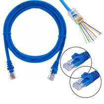 Cabo Cat6 Rj45 Rede 3Metros Ethernet Lan 24Awg Internet Azul Cabo Cat6 Rj45 Rede 3Metros Ethernet Lan 24Awg Internet Azul