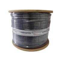 Cabo Catv Cftv Coaxial Rg6 95% Malha Bobina 300 Metros Preto