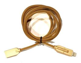 Cabo Celular 2 Em 1 Micro Usb V8 + Lightning Cb-33