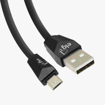 Cabo Celular Micro USB 1,0mt Preto 2.4A M510 ELG