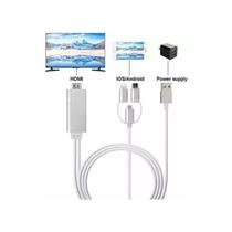 Cabo celular para TV 1080p com Bluetooth para Android/iPhone