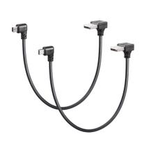 Cabo CERRXIAN de 90 graus Mini USB 2.0 tipo A para Mini B 5 pinos 30 cm Cabo CERRXIAN de 90 graus Mini USB 2.0 tipo A para Mini B 5 pinos 30 cm
