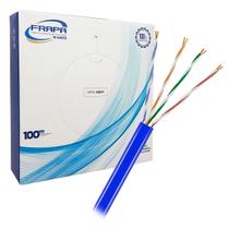 Cabo CFTV Frapa, 4 Pares Torcidos, 0,45mm CCA, 100 Metros Azul - F4TAC45AZ1 Cabo CFTV Frapa, 4 Pares Torcidos, 0,45mm CCA, 100 Metros Azul - F4TAC45AZ1