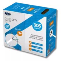 Cabo Cftv Full Hd 4 Pares Branco 305m Proeletronic