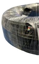 Cabo Chato 6 Vias P/ Telefonia - Rolo 100mt (preto)