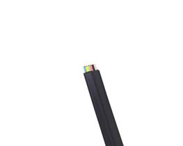 Cabo Chato de 6 Vias - Preto - Preço por Metro.