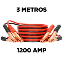 Cabo Chupeta 1200AMP Auxiliar Bateria Automotivo 3 Metros