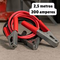 Cabo Chupeta Para Transferência Carga de Bateria 2,5m 200 amperes 12 Volts Para Carro Veículos - Utilíder Cabo Chupeta Para Transferência Carga de Bateria 2,5m 200 amperes 12 Volts Para Carro Veículos - Utilíder