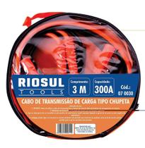 Cabo Chupeta Transmissão Carga de Bateria 300A Riosul Tools Unica Cabo Chupeta Transmissão Carga de Bateria 300A Riosul Tools Unica
