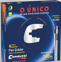 Cabo Coaxial 4mm+Alimentação Dupla Blindagem para Câmeras