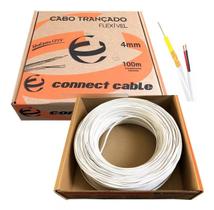 Cabo Coaxial 4mm Bipolar 100M CFTV-Connect Cable-P/Câmeras
