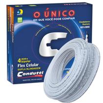 Cabo Coaxial 4mm dupla blindagem para CFTV condutti 100 metros Cabo Coaxial 4mm dupla blindagem para CFTV condutti 100 metros