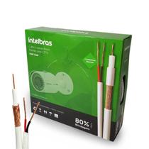 Cabo Coaxial 80% Cobre Bipolar Para Cftv Analógico Intelbras 100M