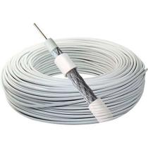 Cabo Coaxial (CFTV) Branco 80% - RF 4mm 100 metros - new line cables