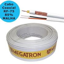 Cabo Coaxial CFTV Rf 0,4/2,5 75 Ohms + 2x26 awg 85% 100 Mts Megatron