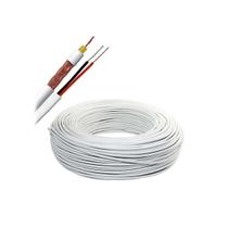 Cabo Coaxial Cobre Rf 4Mm Bipolar 80% Branco Rolo 50M