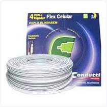 Cabo Coaxial Condutti Cftv 4mm Hibrido Dupla Blindagem Bipolar 100m