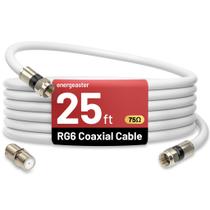 Cabo coaxial energeaster RG6 de 25 pés com conector tipo F