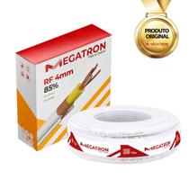 Cabo Coaxial Flexível 85 Alarme Cftv 4mm Rolo Com 100m