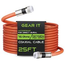 Cabo coaxial GearIt Direct Burial RG6 70 Ohm 7m à prova d'água