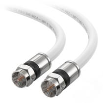 Cabo coaxial Matters RG6 CL2 embutido na parede de 100 pés branco