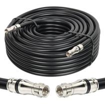 Cabo coaxial MOOKEERF RG11 100 pés/30 m com conector tipo F Cabo coaxial MOOKEERF RG11 100 pés/30 m com conector tipo F