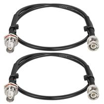 Cabo coaxial MOOKEERF RG58 BNC macho para mulher 50 ohm 60 cm 2 PCS