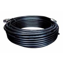 Cabo Coaxial Para Antena Tv Digital Preto Montado 15 Metros
