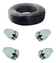 Cabo Coaxial Px Data Link Rg58 50r 95 4 Conector 30m Cabo Coaxial Px Data Link Rg58 50r 95 4 Conector 30m