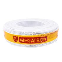 Cabo Coaxial Rf 4Mm+2X26Awg Branco 100 Metros Megatron