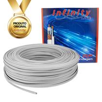 Cabo Coaxial Rf 4mm Bipolar 100m P/ Cftv Camera Alarme 80%