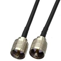Cabo Coaxial RF De 6 Polegadas a 5M RG58 Com Conector Macho UHF Para Conector Macho PL259 -