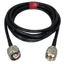 Cabo Coaxial RF RG58 Conector N Macho Para UHF PL259 Macho 50ohm Jumper Pigtail De 6 Polegadas a 20M