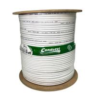 Cabo coaxial rg 6 60% bobina 300m