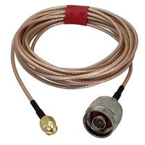 Cabo Coaxial RG316 De 4 Polegadas a 10 Pés Com Conector N Macho Para SMA Macho, Jumper RF Crimpado