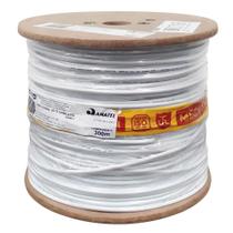Cabo Coaxial Rg59 - 67% Malha -- Bobina 300 Metros -- Branco