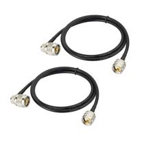Cabo Coaxial Superbat PL-259 UHF Macho - 100cm (2 Unidades)