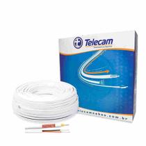 Cabo Coaxial Telecam Flexível Bipolar 85% Malha 100 metros