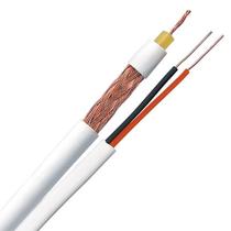 Cabo Coaxial Telecam Rf 4mm 80% Cobre +2x26awg Ext. Branco 100 Metros Cabo Coaxial Telecam Rf 4mm 80% Cobre +2x26awg Ext. Branco 100 Metros