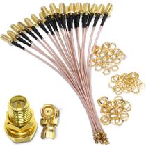 Cabo coaxial TUOLNK RP-SMA para IPX MHF U.FL IPEX-1 10 cm 5 unidades Cabo coaxial TUOLNK RP-SMA para IPX MHF U.FL IPEX-1 10 cm 5 unidades