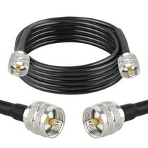 Cabo coaxial XRDS-RF RG58 50 Ohm 4,5 m com PL-259 UHF macho