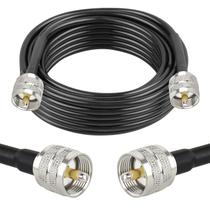 Cabo coaxial XRDS-RF RG58 50 Ohm 6m com PL-259 UHF macho