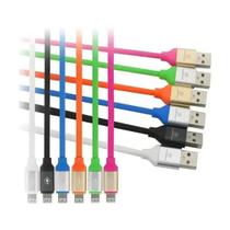 Cabo Colorido Emborrachado 1.2M Lightning Micro Usb Cabo Colorido Emborrachado 1.2M Lightning Micro Usb