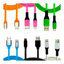 Cabo Colorido Emborrachado 1,2 Metros - USB Tipo-C