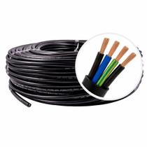 Cabo Comando Flexível Reforçado PP 4x1,5mm Rolo Com 10 Metro cor:preto