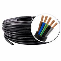 Cabo Comando Flexível Reforçado PP 5x1,5mm Rolo Com 20 Metro