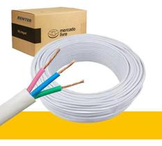 Cabo Comando Pp 3 Vias 2,5Mm Rolo 15 Metros Branco - Branco